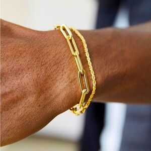 Mens 14K Gold Bracelet